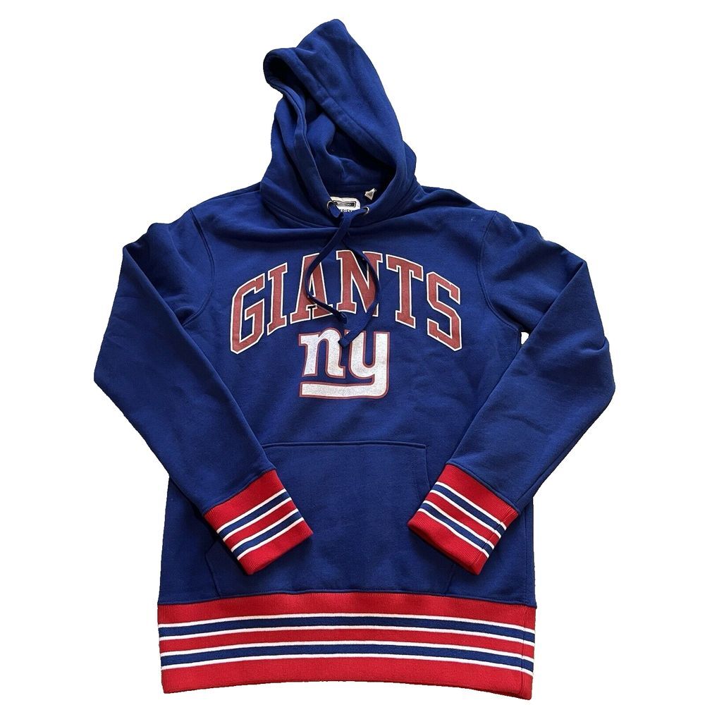 New York Giants Pullover Hoodie Blue‎ Mens Size XS